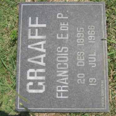 GRAAFF Francois E. de P. 1895-1966