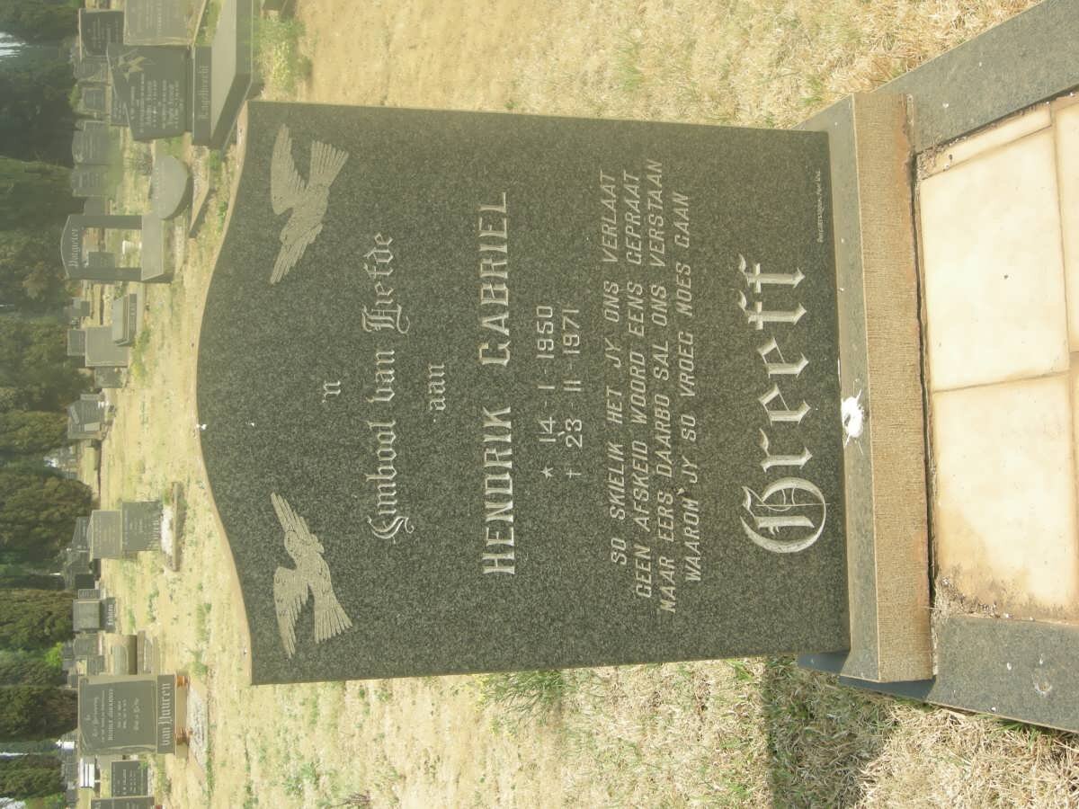 GREEFF Hendrik Gabriel 1950-1971