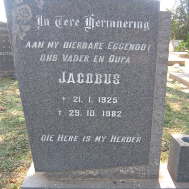 GRANGE Jacobus, la 1925-1982