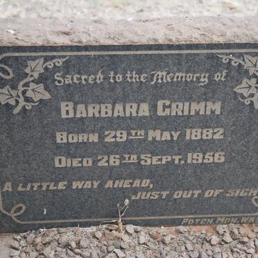 GRIMM Barbara 1882-1956