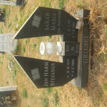 GRIESEL Jan Harm Stephanus 1920-2003 &amp; Sarah Maria FLEETWOOD 1911-1999