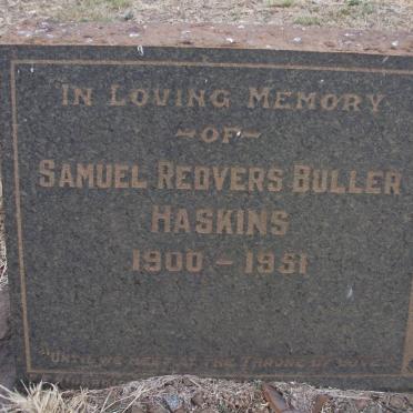 HASKINS Samuel Redvers Buller 1900-1951