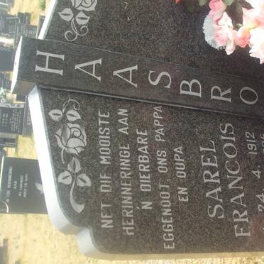 HAASBROEK Sarel Francois 1912-1995