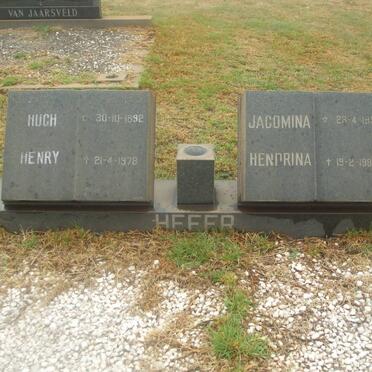 HEFER Hugh Henry 1892-1978 &amp; Jacomina Hendrina 1901-1984
