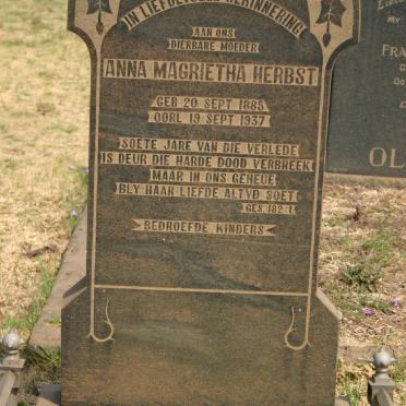 HERBST Anna Magrietha 1885-1937
