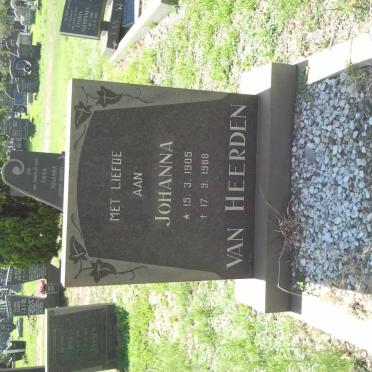 HEERDEN Johanna, van 1905-1988