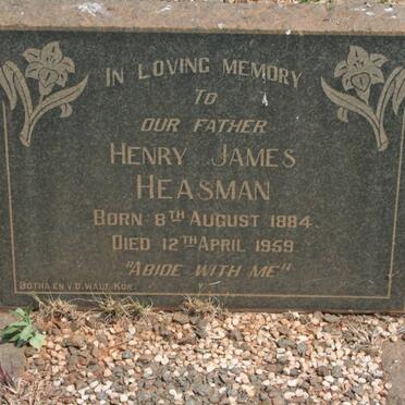 HEASMAN Henry James 1884-1959