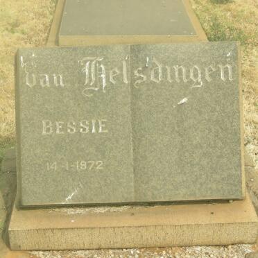 HELSDINGEN Bessie, van -1972