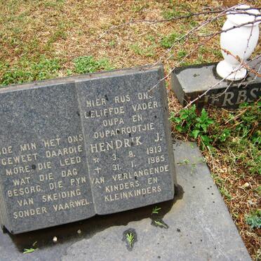 HERBST Hendrik J. 1913-1985