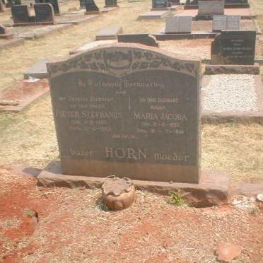 HORN Pieter Stephanus 1887-1952 &amp; Maria Jacoba 1890-1968