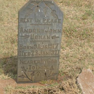 HOMAN Andrew John 1917-1927