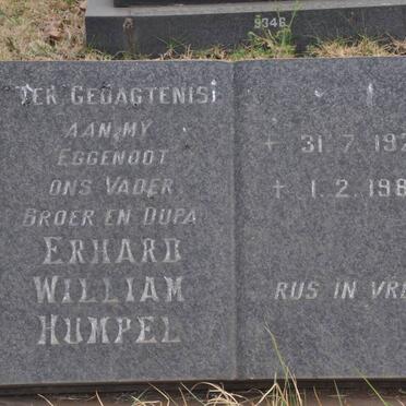 HUMPEL Erhard William 1929-1982