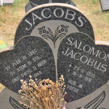 JACOBS Salomon Jacobus 1933-1991