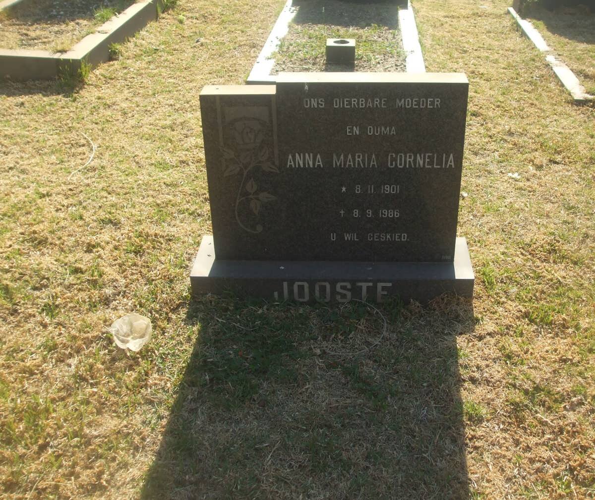 JOOSTE Anna Maria Cornelia 1901-1986