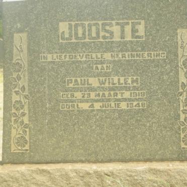 JOOSTE Paul Willem 1918-1948