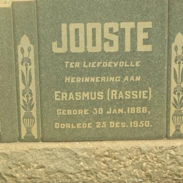 JOOSTE Erasmus 1888-1950