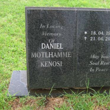 KENOSI Daniel Motlhamme 1952-2004