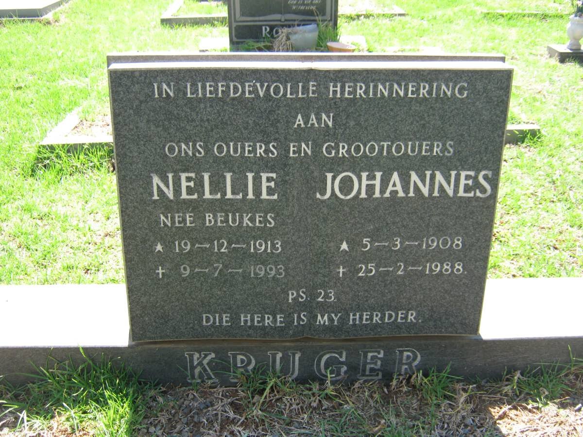 KRUGER Johannes 1908-1988 &amp; Nellie BEUKES 1913-1993