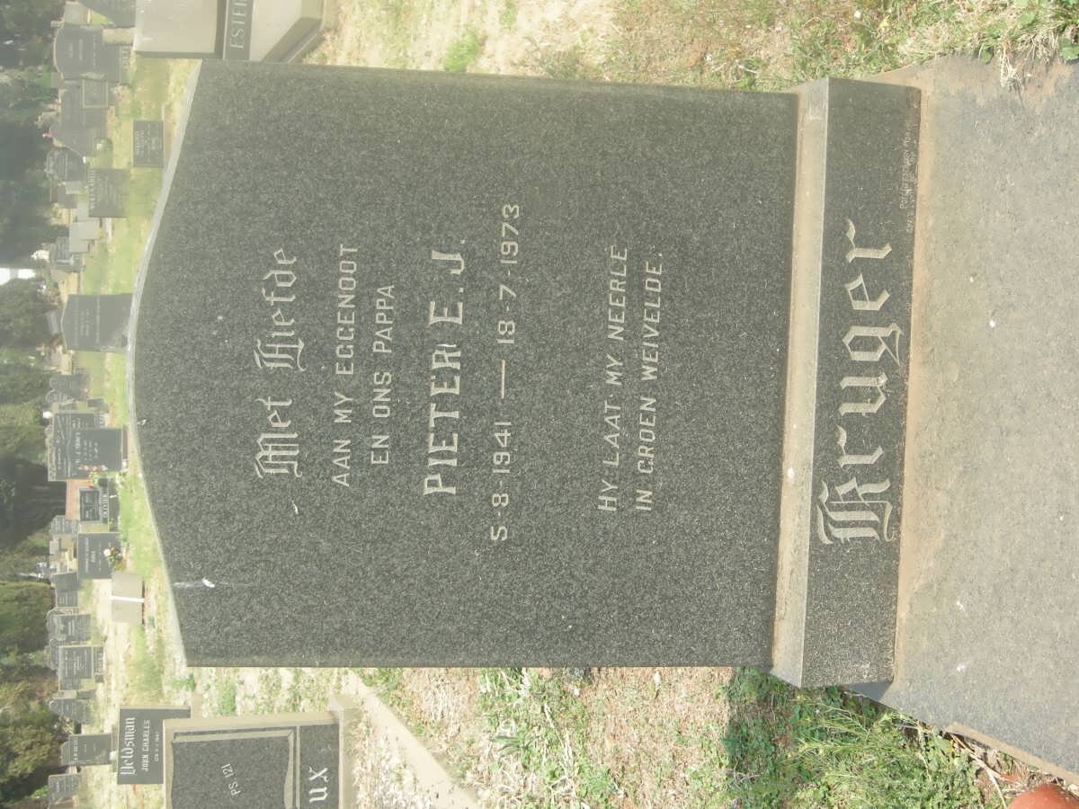 KRUGER Pieter E.J. 1941-1973