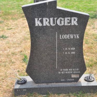 KRUGER Lodewyk 1939-2001