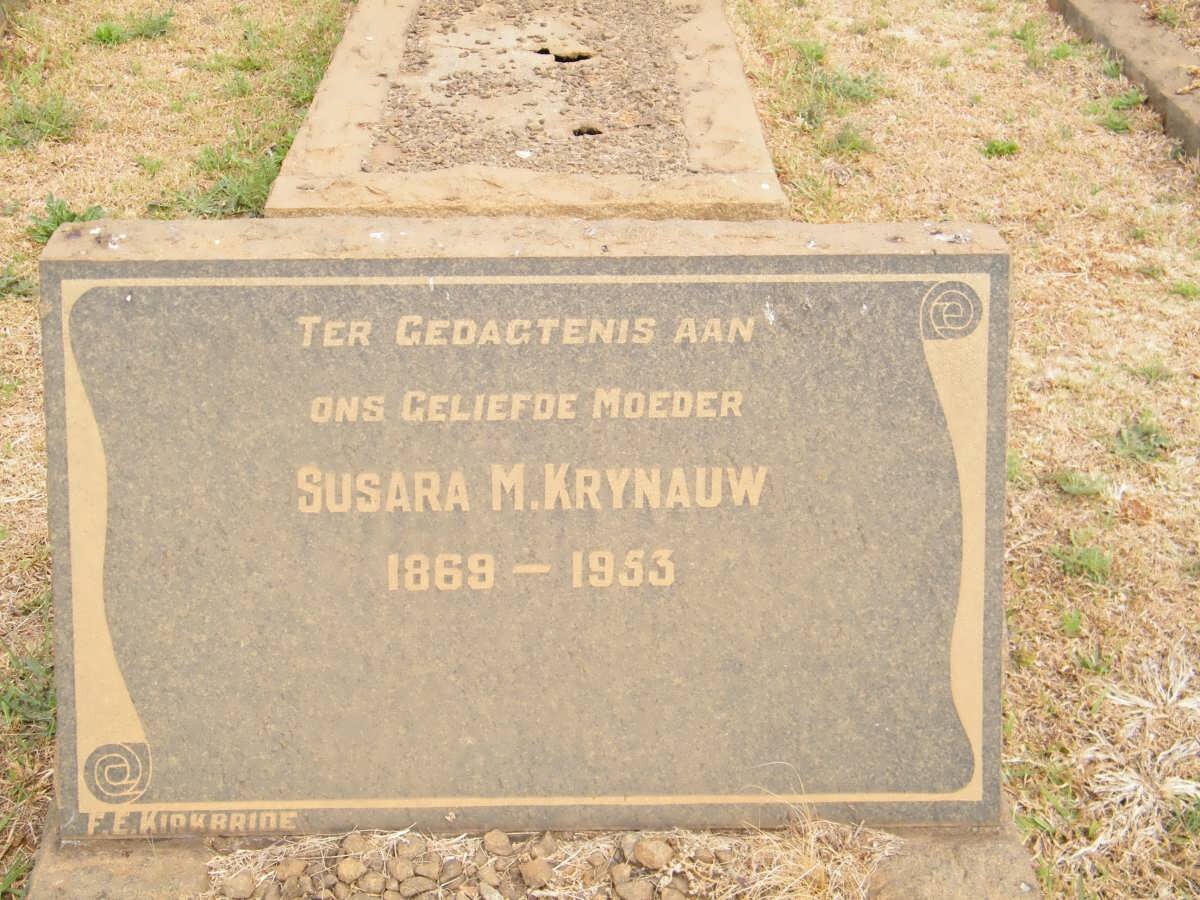 KRYNAUW Susara 1869-1953