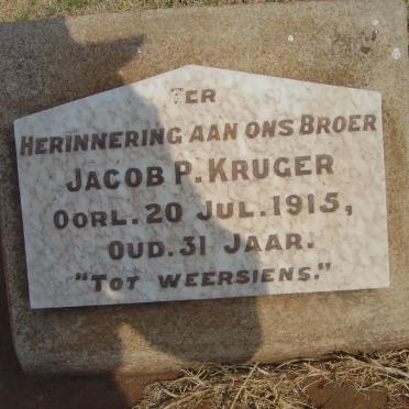 KRUGER Jacob P. -1915