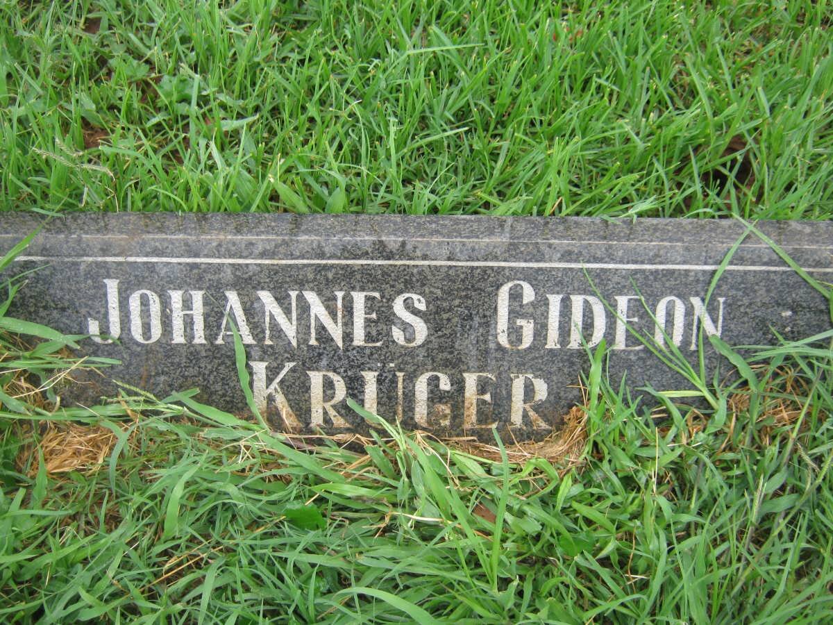 KRÜGER Johannes Gideon