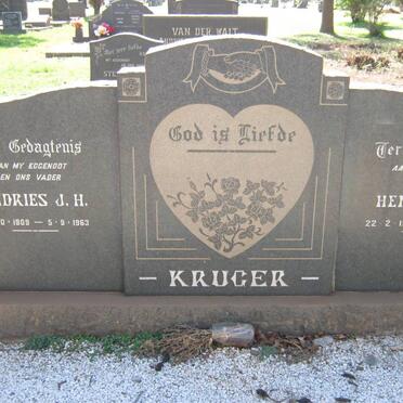 KRUGER Andries J.H. 1909-1963 &amp; Hendrina W. 1915-1981