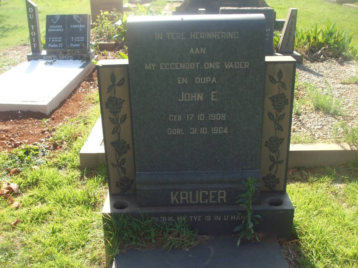 KRUGER John E. 1908-1964