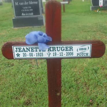 KRUGER Janette 1925-2006