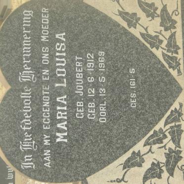 KRUGER Maria Louisa nee JOUBERT 1912-1969