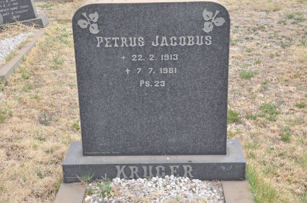 KRUGER Petrus Jacobus 1913-1981