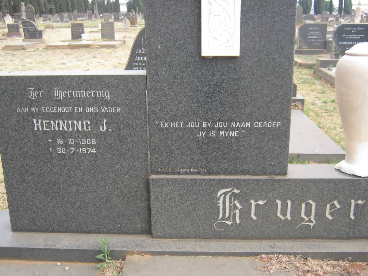 KRUGER Henning J. 1908-1974