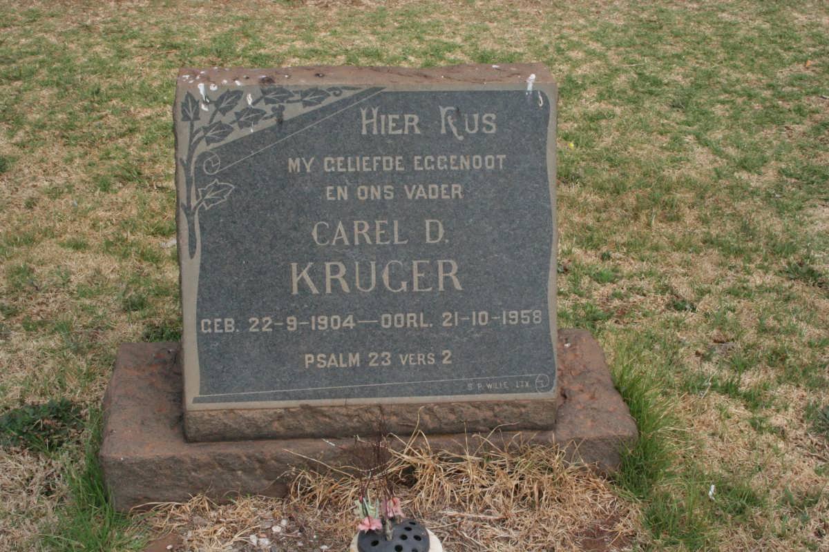 KRUGER Carel D. 1904-1958