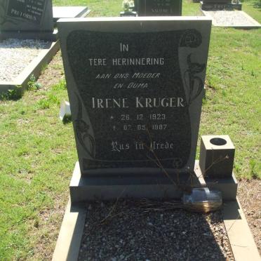 KRUGER Irene 1923-1987