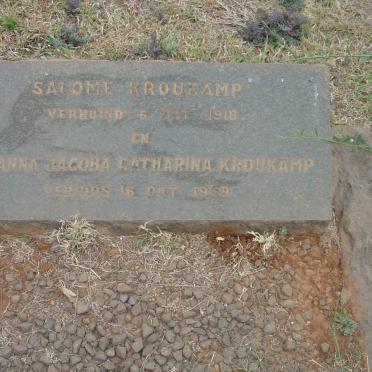 KROUKAMP Salome -1918 :: KROUKAMP Johanna Jacoba Catharina -1959