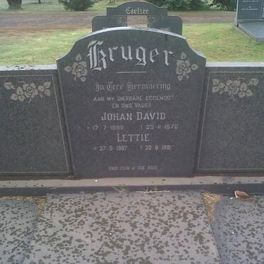 KRUGER Johan David 1899-1976 &amp; Lettie 1907-1991