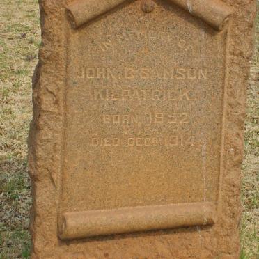 KILPATRICK John G. Samson 1852-1914