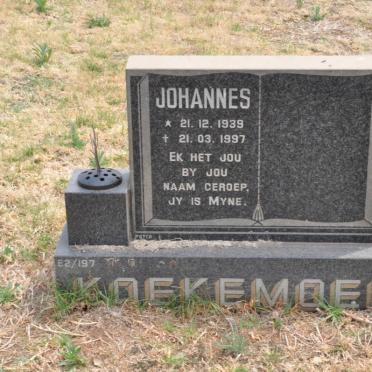 KOEKEMOER Johannes 1939-1997