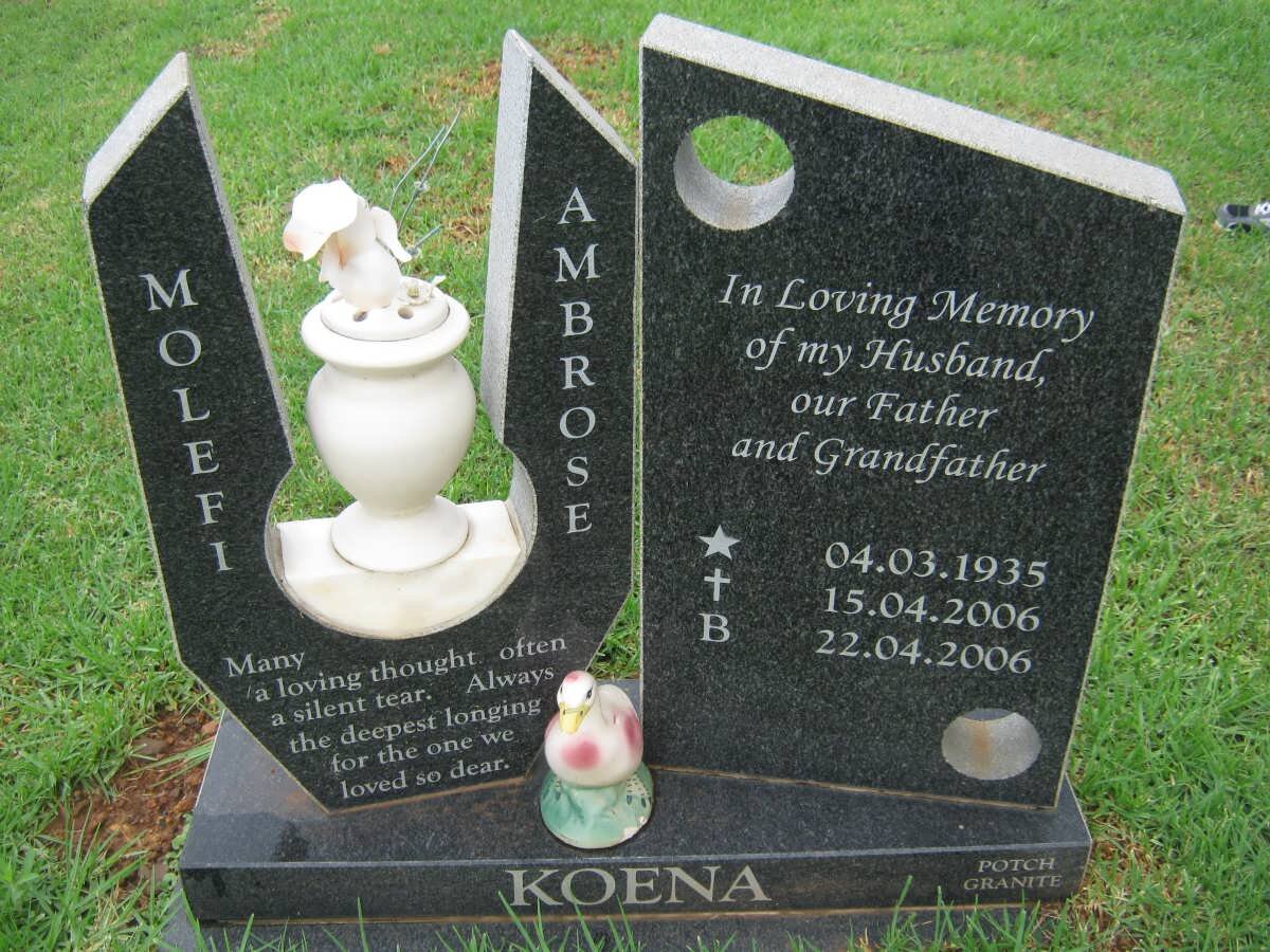 KOENA Molefi Ambrose 1935-2006