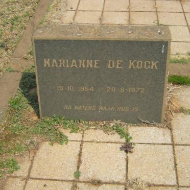 KOCK Marianne, de 1954-1972