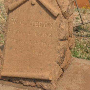 KLERCK W.G. 1856-1907