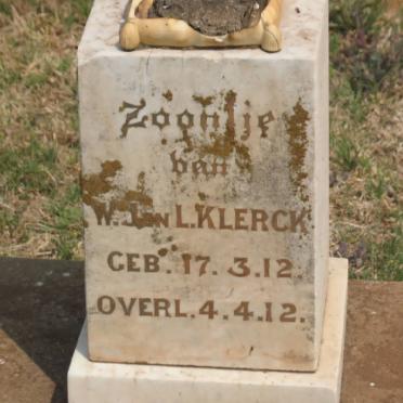 KLERCK W. Jan L. 1912-1912