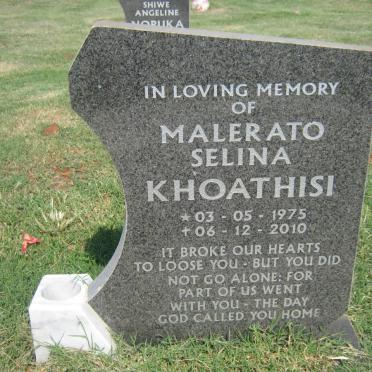 KHOATHISI Malerato Selina 1975-2010