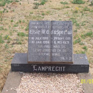 LAMPRECHT Casper W. 1901-1971 &amp; Elsie M.G. 1910-1994