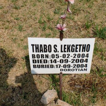 LEKGETHO Thabo S. 2004-2004