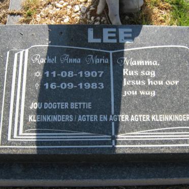 LEE Rachel Anna Maria 1907-1983