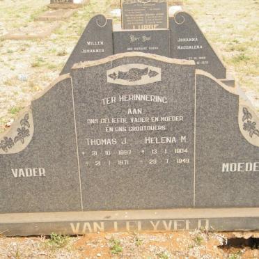 LELYVELD Thomas J., van 1897-1971 &amp; Helena M. 1904-1949   