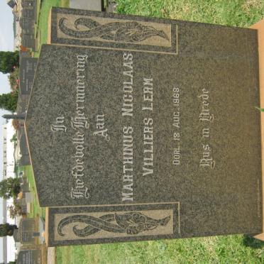LERM Marthinus Nicolaas Villiers -1968