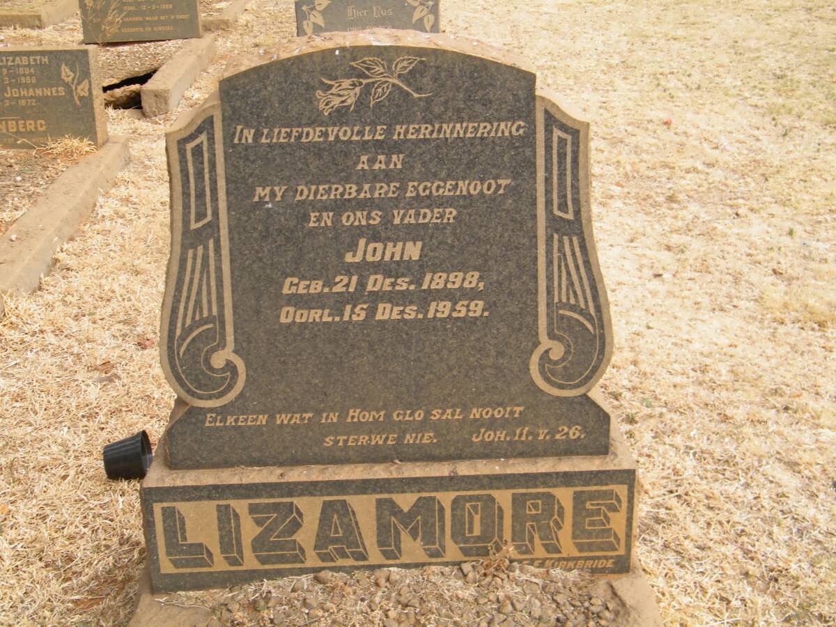 LIZAMORE John 1898-1959